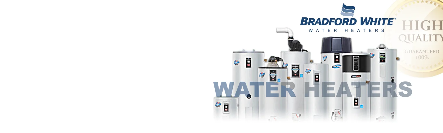 Collection of Bradford White water heaters