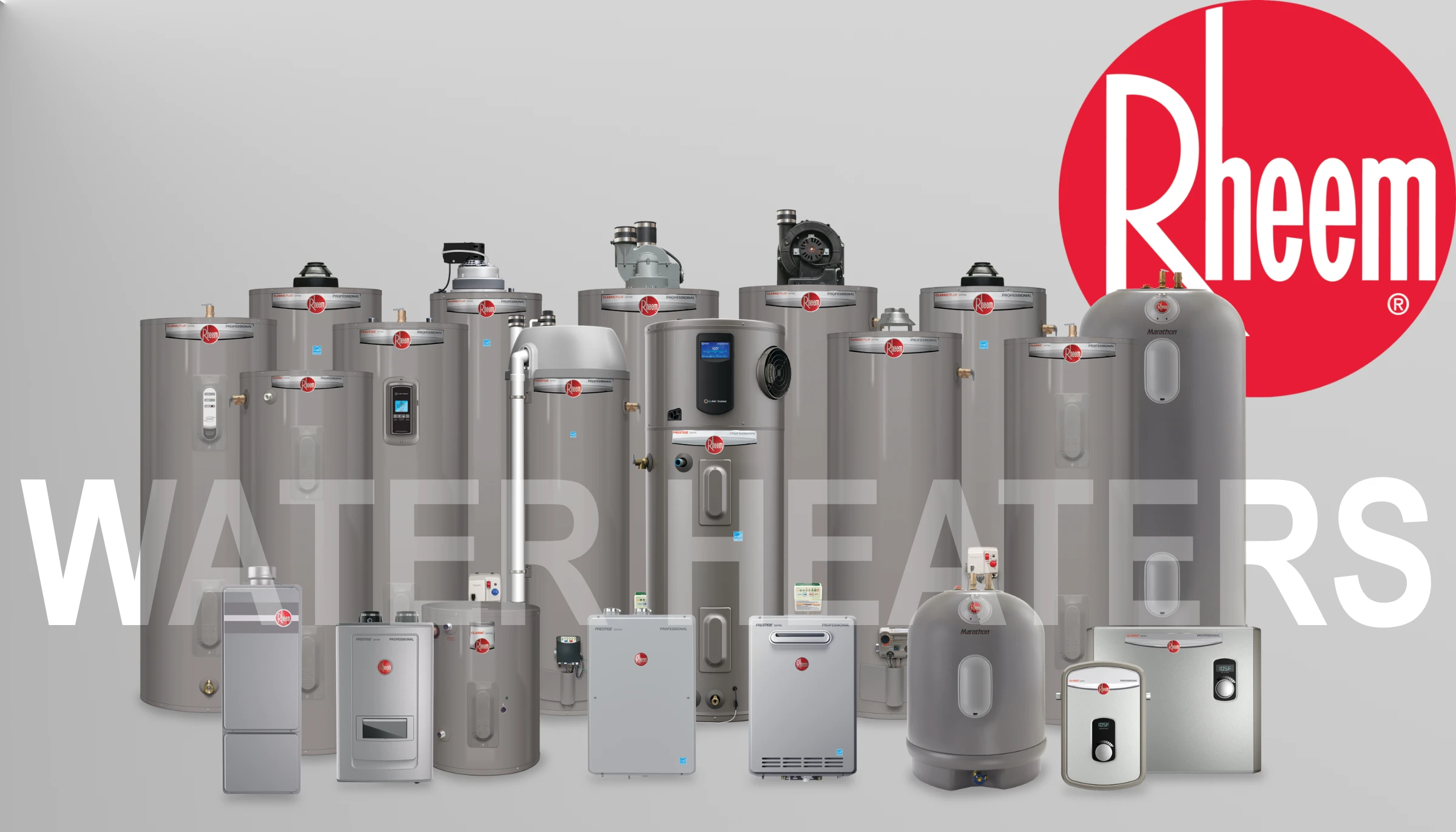 Collection of Rheem water heaters