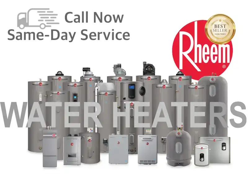 Collection of water heaters by Rheem